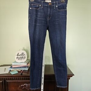 Madewell 10" Higher Rise Skinny Jean Dark Wash Size 29